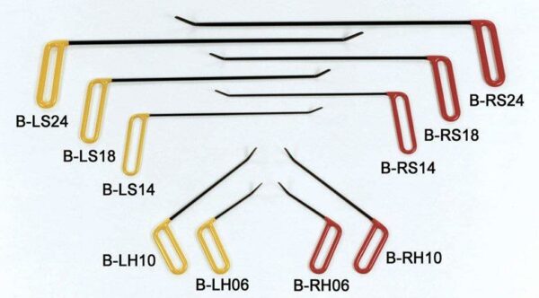 Dentcraft 10 Piece Straight Brace Tool Set - 5 Left & 5 Right