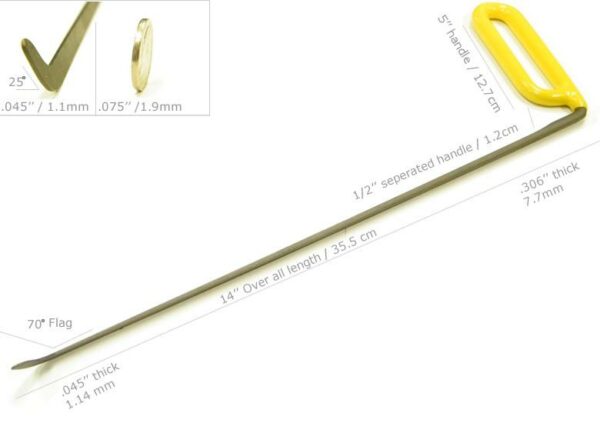 Dentcraft 14" Shaved Tool - Left