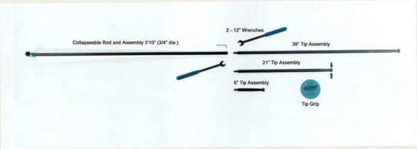 Dentcraft 8 Piece Collapsible Rod Set